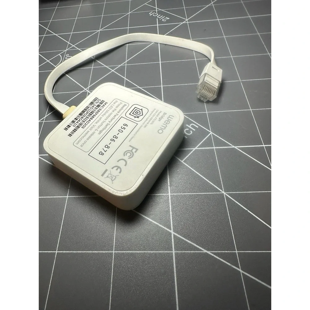 Wemo Mini Smart Plug + Wemo Bridge F7C074 + Apple A1433 Ethernet Adapter - Picture 8 of 16